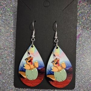 Land Before Time Earrings- Ducky t: Hypoallergenic